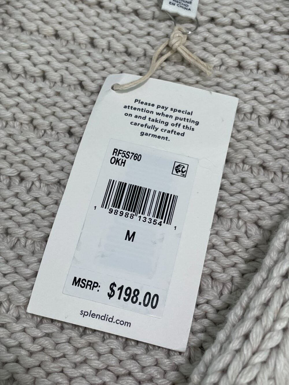 Splendid Maria Bobble Cardigan Quiet Luxury Viscose Alpaca Blend Cottage M $198 - Picture 12 of 16